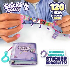 Wearable Sticker Bracelet & Collection Book | 120 Mini Stickers, 1000+ Designs