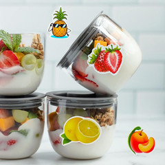 Fruit Stickers, 100 Pcs Cute Fruits Stickers Pack, Colorful VSCO Waterproof Stic