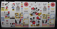 Lot of 13 Happy Planner Disney Mickey & Minnie Mouse Sticker Sheets / New