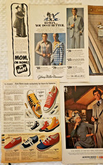 ALCOHOL CIGS MENS FASHION Ephemera Pack 50 pcs Print Ads Junk Journal Scrapbook