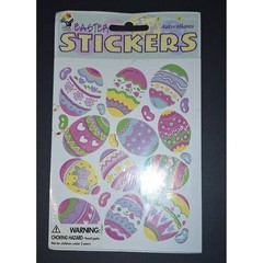 Color clings easter egg stickers NIP 4 sheets jelly beans