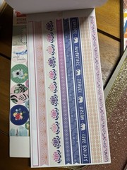 Set Of Paper Pad, Stickers And Glitter Paper Art Scrapbooking Design