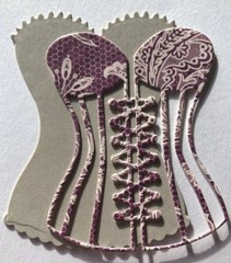 CORSET/BUSTIER Die-Cuts(6pc)2-1/4″x 2-3/4″Lingerie•Wedding•Stripper •Dancer•Bras