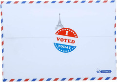 I Voted Today with Red, White, and Blue Circle Stickers 1.5 Inch round 500 Label