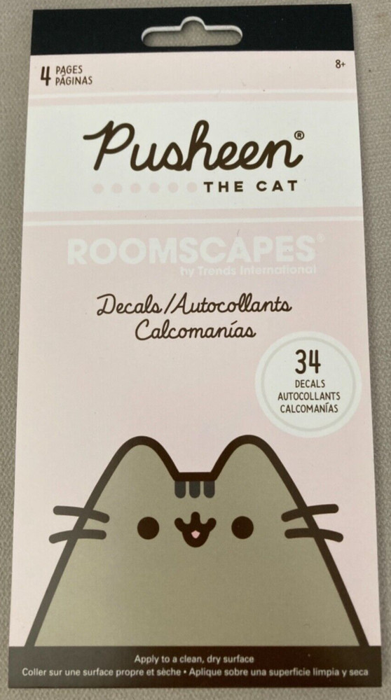 6 Pusheen The Cat 4 Page Decal Books (each book contains 34 decals)