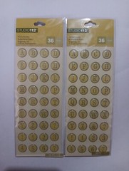 K Company 30-658691 Studio112 Epoxy Stickers Alphabet Pack of 2 72 Stickers