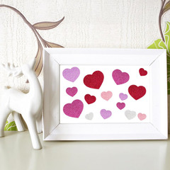 360Pcs Heart Stickers – Colorful Glitter Foam Hearts Shape Stickers for Reward S