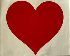 LARGE RED HEART Stickers (1pc)Mrs.Grossman’s•Valentines •Love•Shapes•Card Making