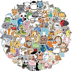 300 Pcs Cute Animal Stickers for Kids, Water Bottles, Scrapbooking