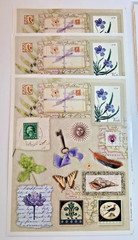 Vintage sticker lot. fashion, girls, garden.
