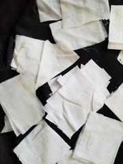 Vintage Assorted White Ivory Lace Trims Doily Fabric Slow Stitching – Lot of 30