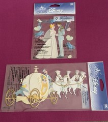 Set Of 2 Disney EK Success Cinderella Wedding Scrapbook Stickers