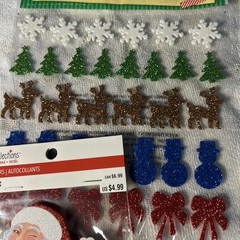Recollections Paper Crafts Christmas Scrapbook Sticker Garland Lot of 6 Glitter