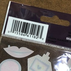 1 EK Sticko Stickers Glamour Girl Lipstick Bling Make Up Perfume Lips Gloss