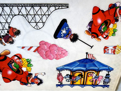 Stamping Station 2001 Amusement Park Clear Stickers Scrapbooking NOS Vintage