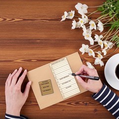 1sheet Weekly Plan Clear Stamp Calendar Schedule Silicone Clear Stamp Seals