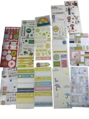 K&Company Miss Elizabeth Scrapbooking Mixed Lot Stickers Brads Metal 3+ POUNDS