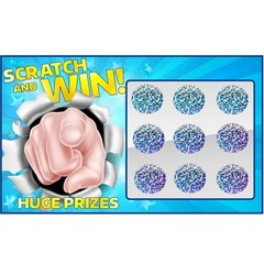 1000 Scratch Off Stickers – DIY Holographic Circle Labels for Games & Gifts, 1
