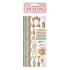 Stamperia Rub-On 4″X8.5″-Rose Parfum 1 Count (Pack of 1), Multi Colour