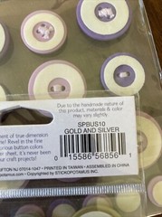 5 pks Sticko Button Photo Safe Adhesive Buttons Scrapbook Stickers~NIP