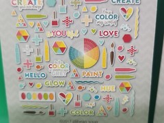 Jillibean Soup Shades Color Pea Pod Parts Die Cut Card Stock Hampton Art 2 PACK