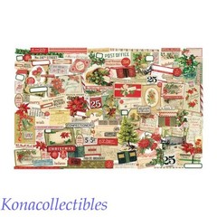 2024 Idea-ology Tim Holtz Christmas Ephemera TH94411 129 Pieces
