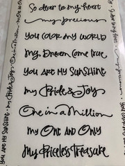 DEJA VIEWS WONDERFUL WORDS STICKERS ‘ENDEARMENT MOTS DOUX’ PHRASES WORDS 22 PCS
