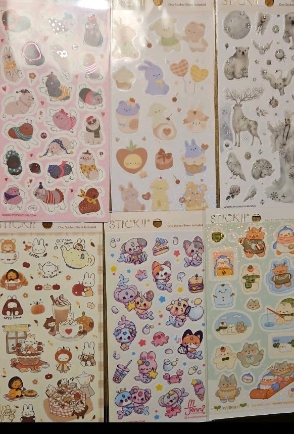 Stickii Club Sticker Lot of 15 Custom Listing