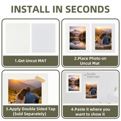 Embossed Backing Board 12×18 Acid-Free 4 Ply Dual Surface – Perfect for Photos