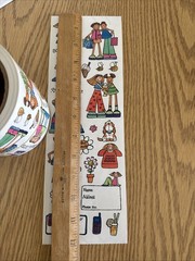Vintage Penny Black Stickeroos Best Friends Sticker ROLL, Stickers Friendship
