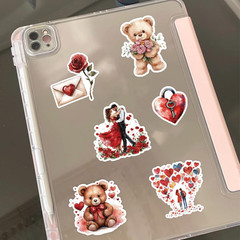 200 Pcs Valentines Day Heart Stickers for Journals Cards Gift Wrapping Scrapbook