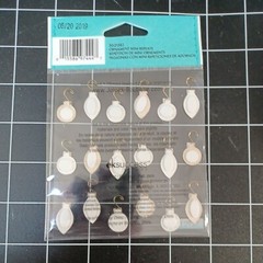 STICKERS Christmas lights snow mini ornaments tree metallic dollhouse emboss