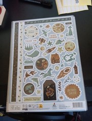 2X EMBOSSED STICKERS FOR SCRAPBOOKING 29×20 CM (Z537)