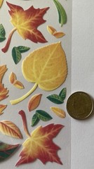 VELLUM LEAVES Stickers(20pc) Sticko•Autumn•Fall•Trees•Garden •Yellow•Green•Reds•