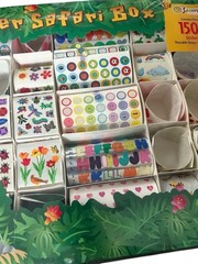 Vintage Sandylion Sticker Safari Box Design Set In Original Box Not Complete
