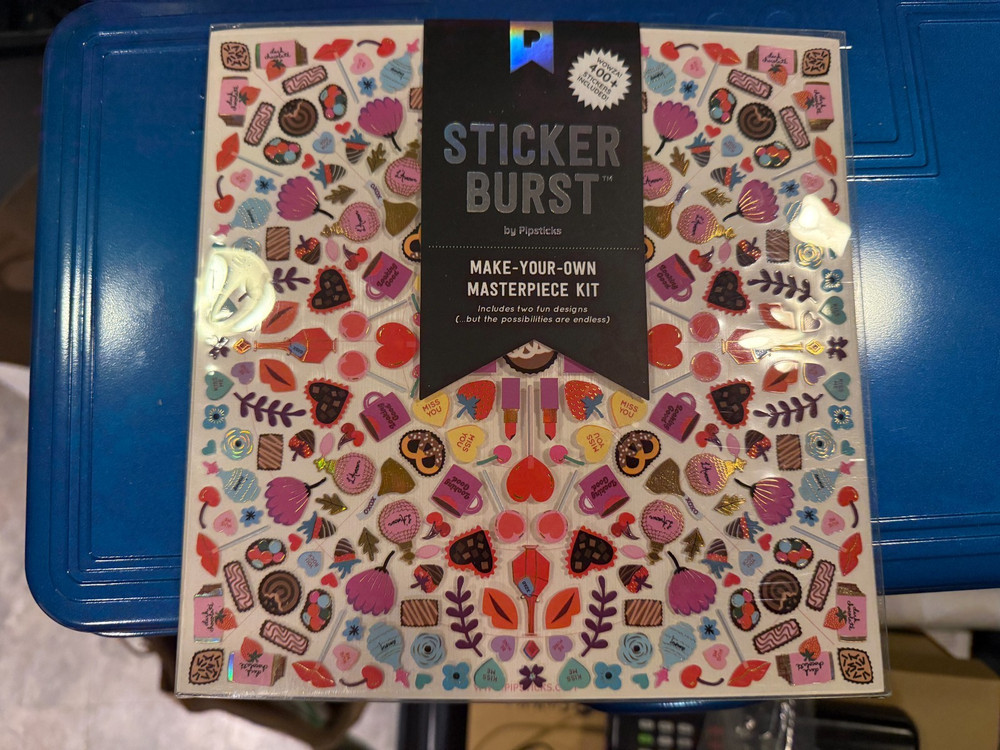 PIPSTICKS STICKER BURST – SEALED with a KISS _NEW – 400+ STICKERS