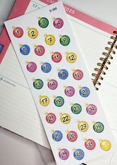 Holiday Countdown, Christmas, Handmake Erin Condren Planner Sticker II