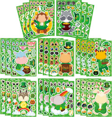 48PCS Mermaid Stickers for Kids, Make-A-Face Stickers for Crafts & Activities