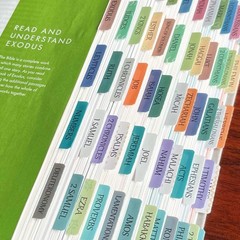 Laminated Bible Tabs, Reposition Large Print Stickers, Easy to Large, Uniform