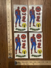 Rare Vintage Spider Man Marvel Comics Super Hero Puffy Stickers Lot Prism DC New