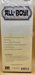 «All Boy!» X-Large Rub-On Transfer 3″x9.5″ Sheet Wood, Glass, Metal, Paper..NEW