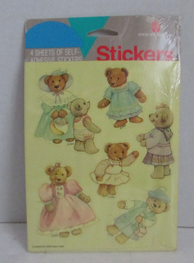 VINTAGE American Greetings Mary Hamilton Bears NIP NOS
