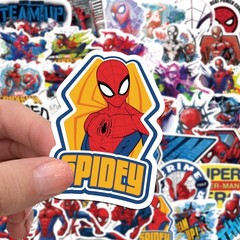 50Pcs Spiderman Sticker for Kids, Cool Cartoon Waterproof Vinyl Stickers for
