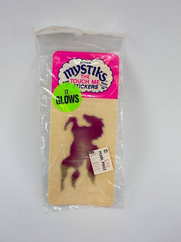 Vintage Super Mystiks Pegasus Liquid Crystal Sticker NOS Color Change