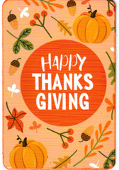 Junk Journal Art Cards, Happy Thanksgiving, 12 pcs, 4″ x 6″
