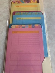 K&COMPANY MARCELLA BY K LIBRARY POCKETS COLORFUL POCKETS 6PCS