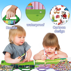 6Set Reusable Sticker Books for Kids 1-3 2-4 Years Old, 3D Puffy Stickers Books