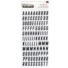 American Crafts COAST TO COAST ALPHA THICKERS (245PC) PUFFY STICKERS scrapbook