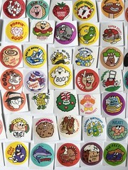 62 Retro 80s Scratch & Sniff Retro Stickers. One of Each, No duplicates