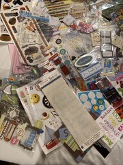 Scrapbooking Mixed Lot of Stickers Die Cuts Chipboard No Bunny Jolee’s Colorbok